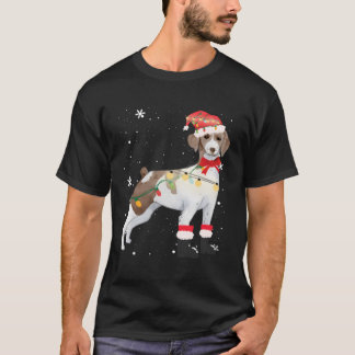 Brittany Dog Tree Xmas Mama Vater Geschenke für We T-Shirt