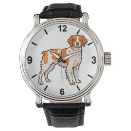 Brittany Dog Wrist Watch Sporting Pet Style Armbanduhr