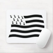 Brittany Flag Mousepad (Mit Mouse)