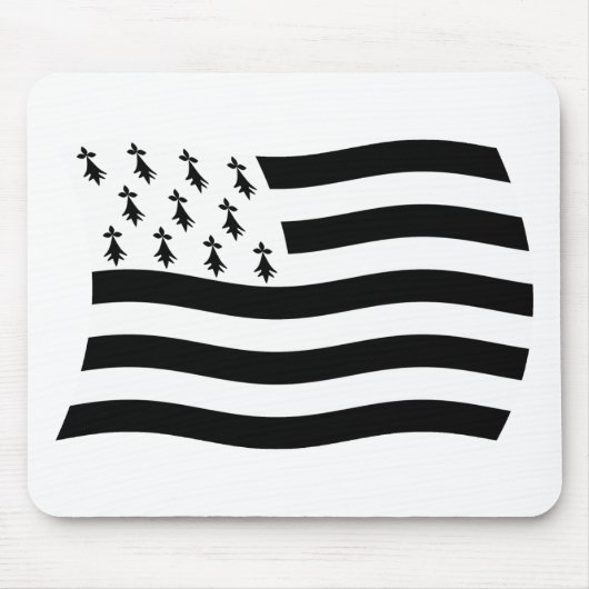 Brittany Flag Mousepad (Vorne)