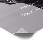 Brittany Foto Script Willkommen bei unserem Hochze Poster (Ecke)