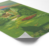 Brittany France Vintage Travel Poster (Ecke)