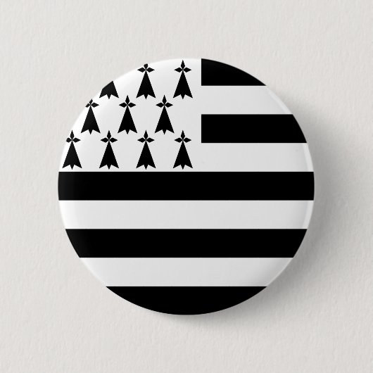 Brittany (Gwenn-ha-du) flag Button (Vorderseite)