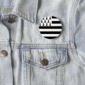 Brittany (Gwenn-ha-du) flag Button (Beispiel)