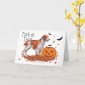 Brittany Halloween Karte (Gelbe Blume)