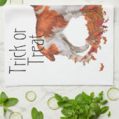 Brittany Halloween Küchentuch (Gefaltet)