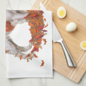 Brittany Halloween Küchentuch (Viertel Falte)