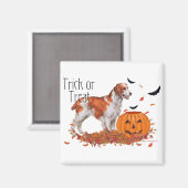 Brittany Halloween Magnet (Vorderseite/Rückseite)
