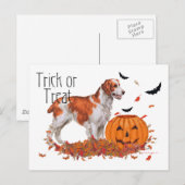 Brittany Halloween Postkarte (Vorne/Hinten)