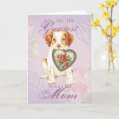 Brittany Heart Mama Karte (Gelbe Blume)