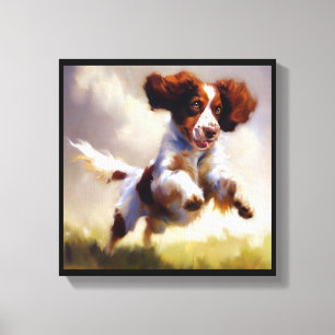 Brittany-Hund Leinwanddruck