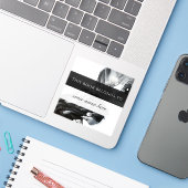Brittany Jeanette Logo Exlibris Aufkleber (Laptop mit iPhone)
