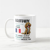 Brittany Origin Funny Brittany Dog Lover  Kaffeetasse (Links)