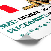 Brittany Origin Funny Brittany Dog Lover Poster (Ecke)