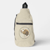 Brittany Painting Orange Roan Spaniel Niedlich Dog Crossbody Bag (Vorderseite)