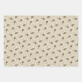 Brittany Painting Orange Roan Spaniel Niedlich Dog Geschenkpapier Set (Vorderseite)