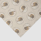 Brittany Painting Orange Roan Spaniel Niedlich Dog Seidenpapier (Ausschnitt)