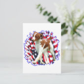 Brittany Patriot Postkarte (Stehend Vorderseite)