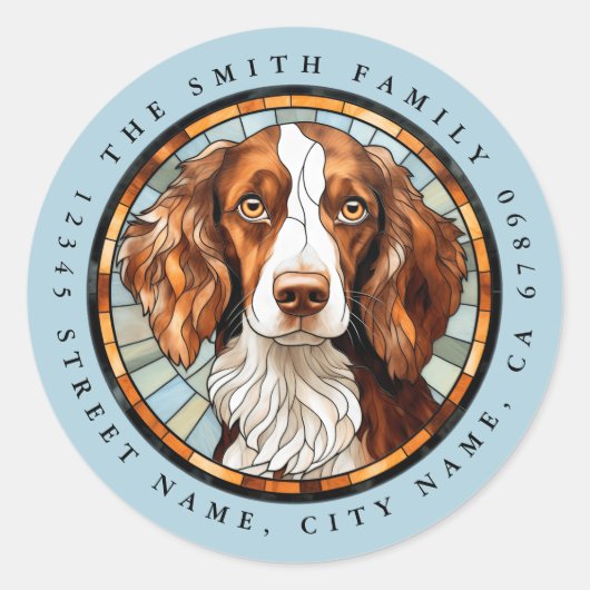 Brittany Round Stickers (Vorderseite)