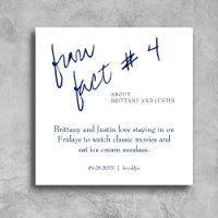 Brittany Simple Navy Blue Fun Fakt #4 Hochzeit