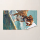Brittany Spanel Beach Surfmalerei Badhandtuch Set (Handtuch)