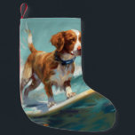 Brittany Spanel Beach Surfmalerei Kleiner Weihnachtsstrumpf<br><div class="desc">Tauchen Sie ein in die spielerische Welt des Kaninchen-Abenteuers mit diesem faszinierenden Bild. Ein gepflegter Hund geht zu den Wellen und reitet geschickt auf einem sonnengeküssten Strand. Das lebendige Kunstwerk vereint wunderbar das Wesentliche der Erregung am Strand, während der Hund furchtlos auf den Wellen reitet und den Geist von Spaß...</div>