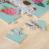 Brittany Spanel Floral Puzzle (Seite)