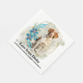 Brittany Spanel I Do Too Napkins mit Hogs Foto Serviette (Ecke)