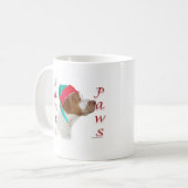 Brittany Spanel Santa Paws Kaffeetasse (Vorderseite Links)