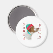 Brittany Spanel Santa Paws Magnet (Vorderseite/Rückseite)
