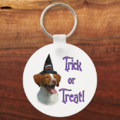 Brittany Spanel Trick Schlüsselanhänger (Vorderseite)