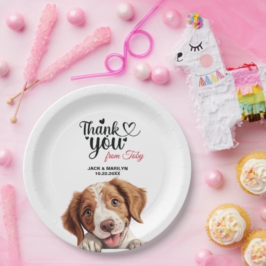 Brittany Spanel Wedding Vielen Dank Pappteller (Party)