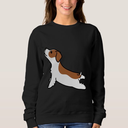 Brittany Spanel Yoga Sweatshirt (Vorderseite)