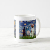 Brittany Spaniel 3 - Starry Night Kaffeetasse (VorderseiteRechts)