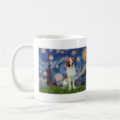 Brittany Spaniel 3 - Starry Night Kaffeetasse (Links)