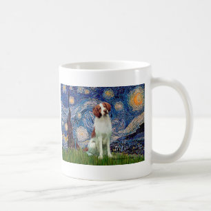 Brittany Spaniel 3 - Starry Night Kaffeetasse