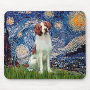 Brittany Spaniel 3 - Sternennacht Mousepad