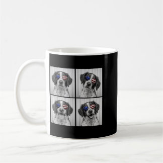 Brittany Spaniel 4. Juli Amerikanische Flagge Hund Kaffeetasse