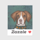 Brittany Spaniel Aufkleber (Blatt)