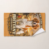 Brittany Spaniel Badhandtuch Set (Handtuch)