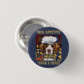 Brittany Spaniel Button (Vorne & Hinten)