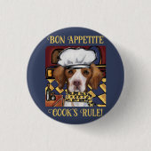 Brittany Spaniel Button (Vorderseite)