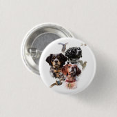 Brittany Spaniel Button (Vorne & Hinten)