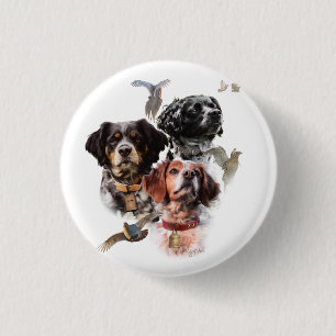 Brittany Spaniel Button