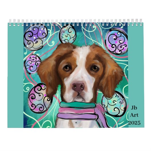 Brittany Spaniel Calendar Kalender (Rückseite)