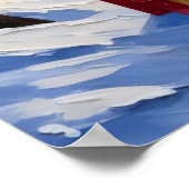 Brittany Spaniel Christmas Boat Holiday Poster (Ecke)