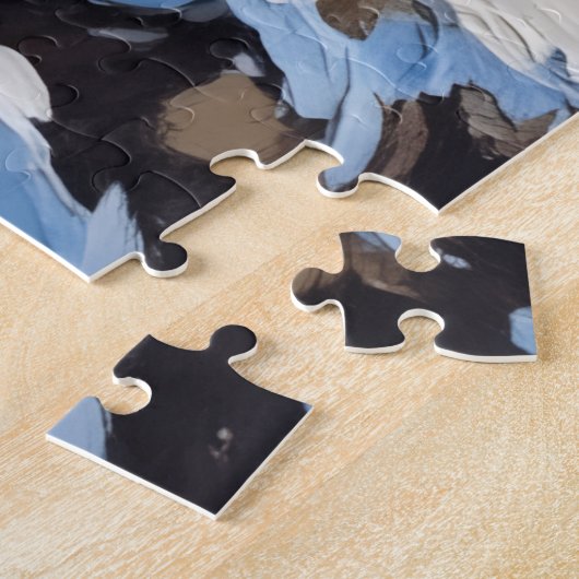 Brittany Spaniel Christmas Lighthouse Holiday Puzzle (Seite)