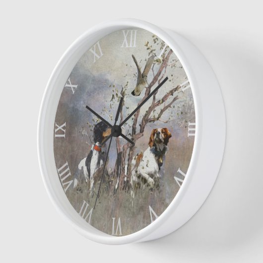 Brittany Spaniel Clock Uhr (Winkel)