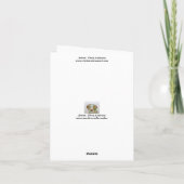 Brittany Spaniel Danke, Card Dankeskarte (Rückseite)