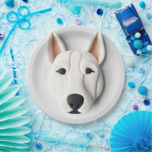 Brittany Spaniel Dog 3D Inspiriert Pappteller (Party)